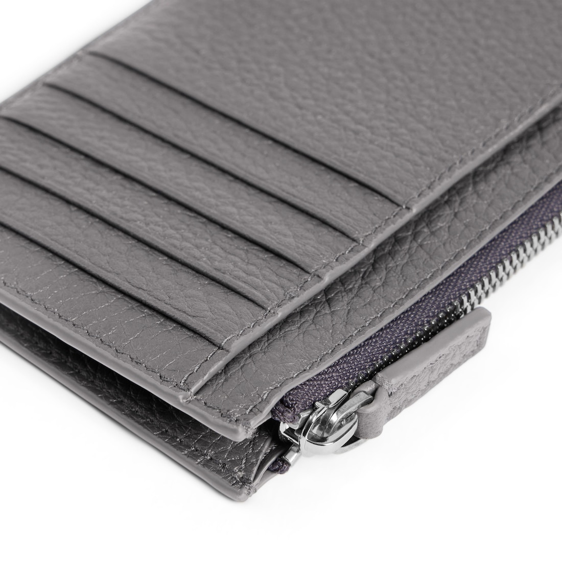 Men's Credit Long Coin And Card Holder in Grey - 4