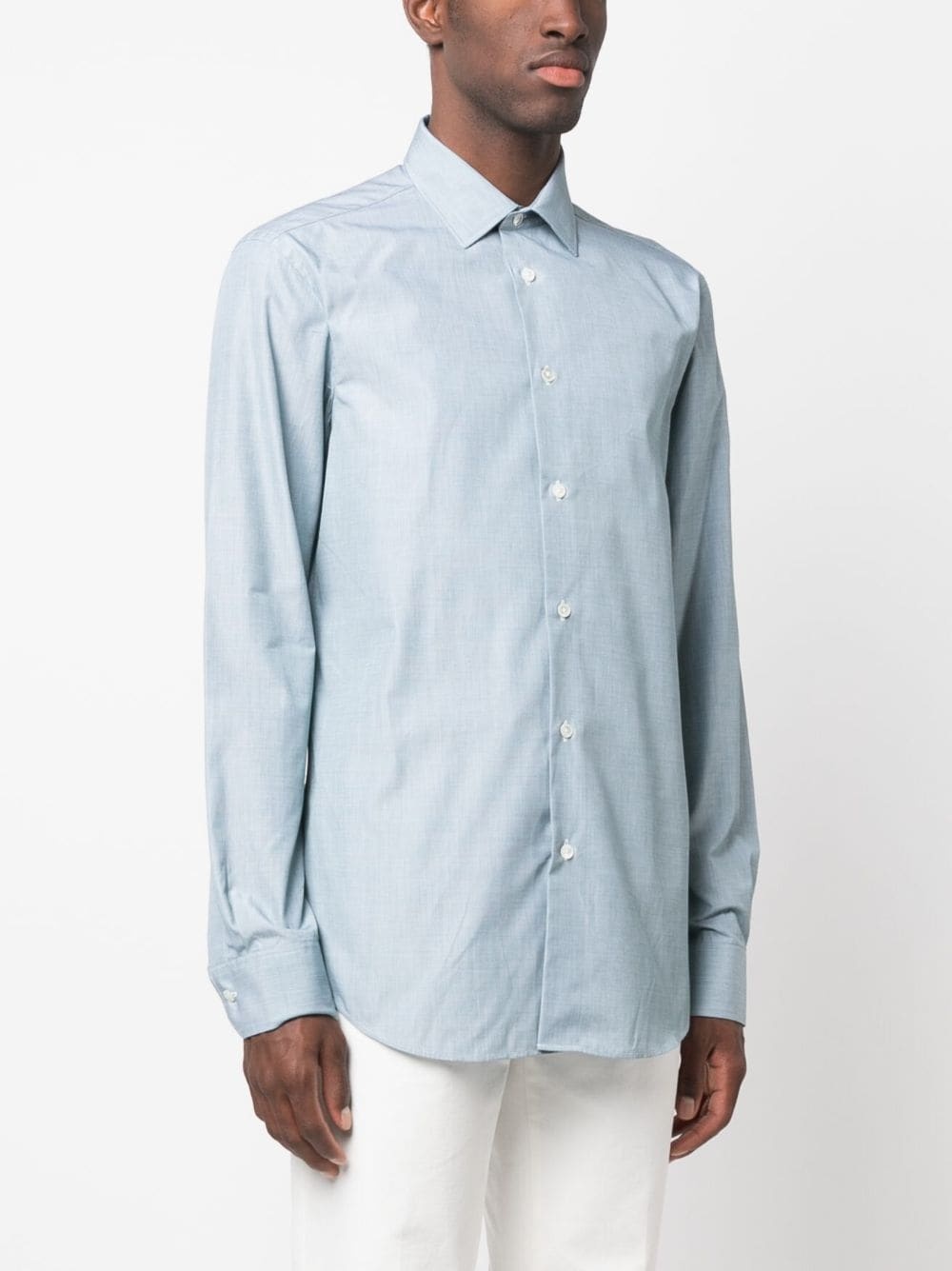 long-sleeved cotton shirt - 3