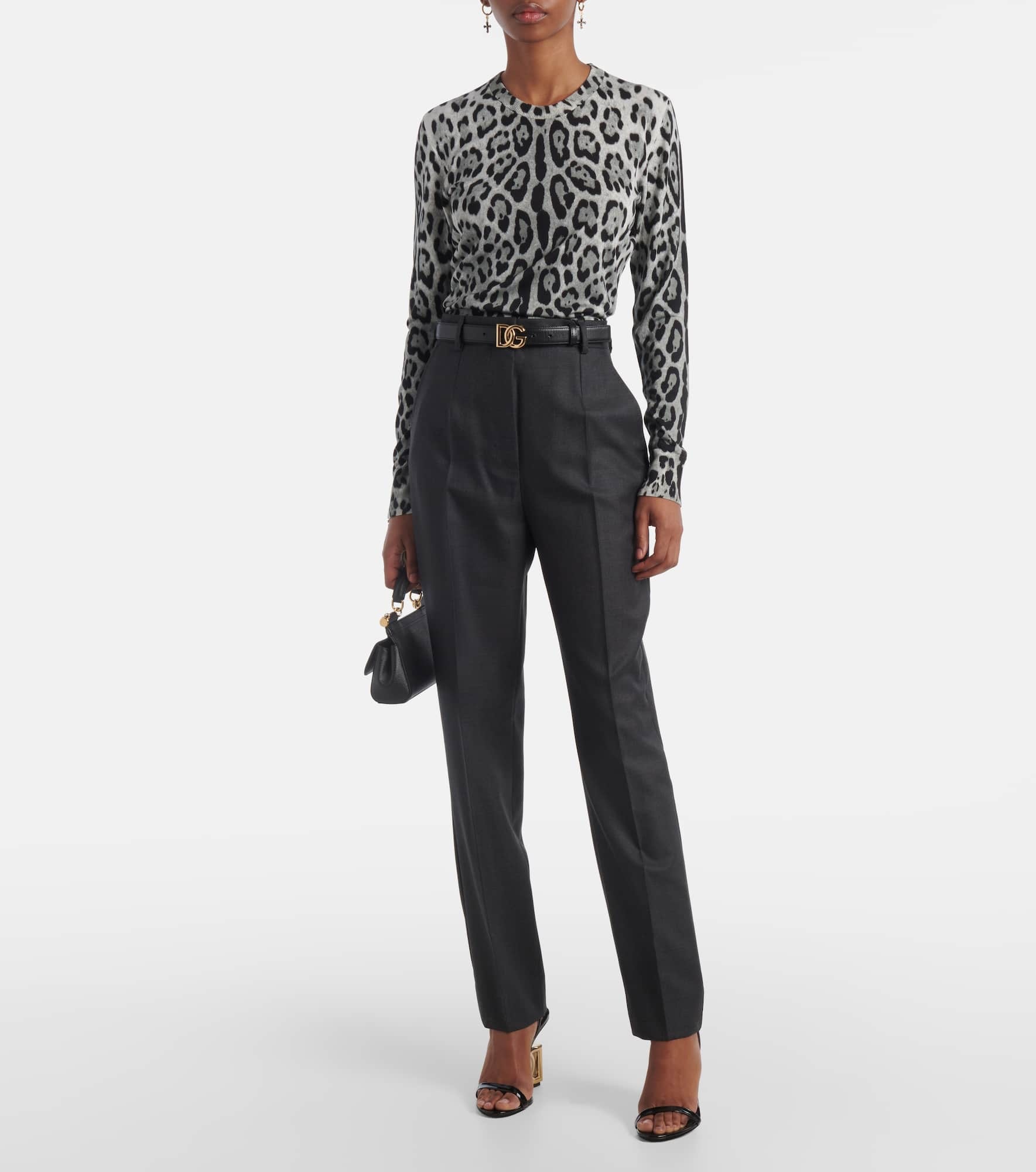 Animal-print silk sweater - 2