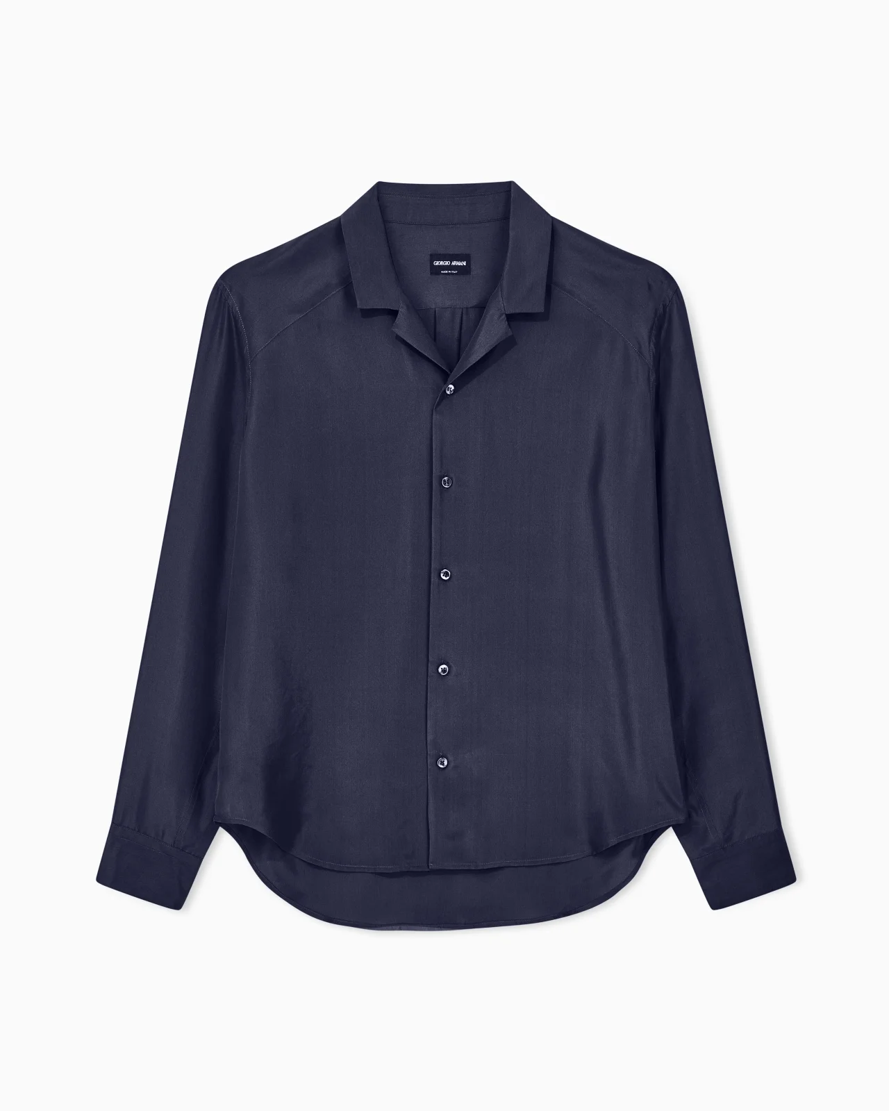 SHIRT OVERSIZED IN SILK HABOTAI WITH CUPRO LINING - 1