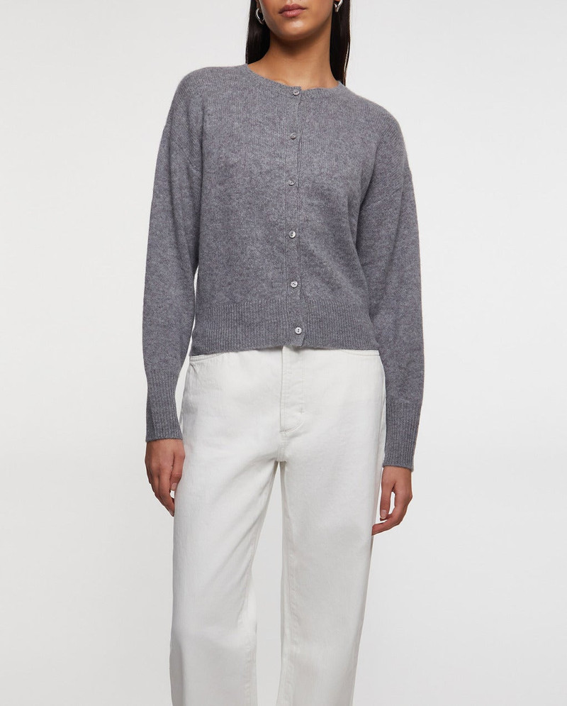 ALMADA LABEL Cardigan Coco Light grey outlook