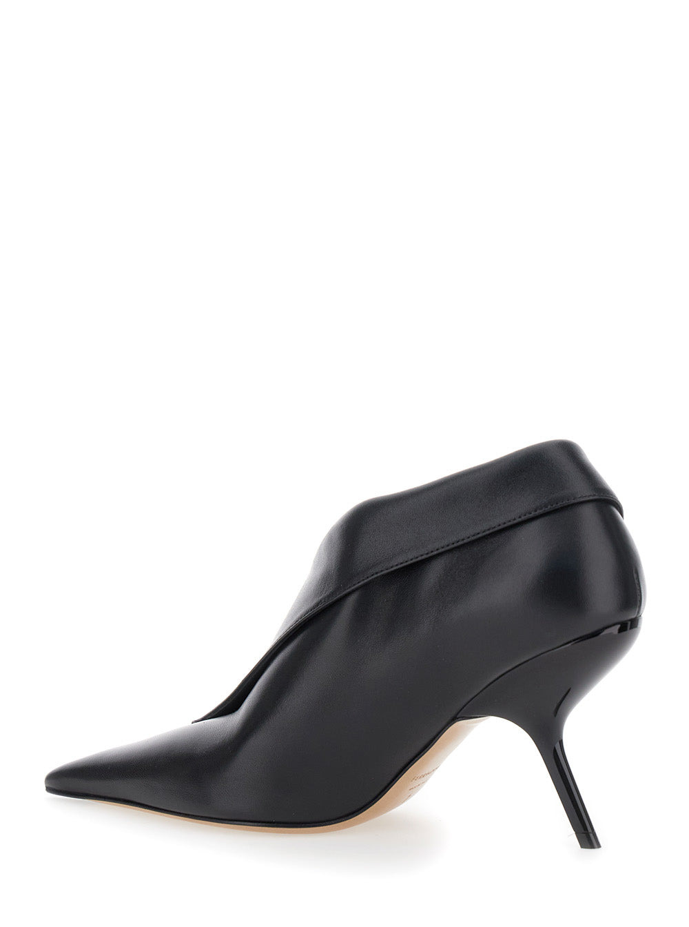 Ferragamo Women Black Pumps With Pointed Design And Side Opening Detail In Leather Woman - 3