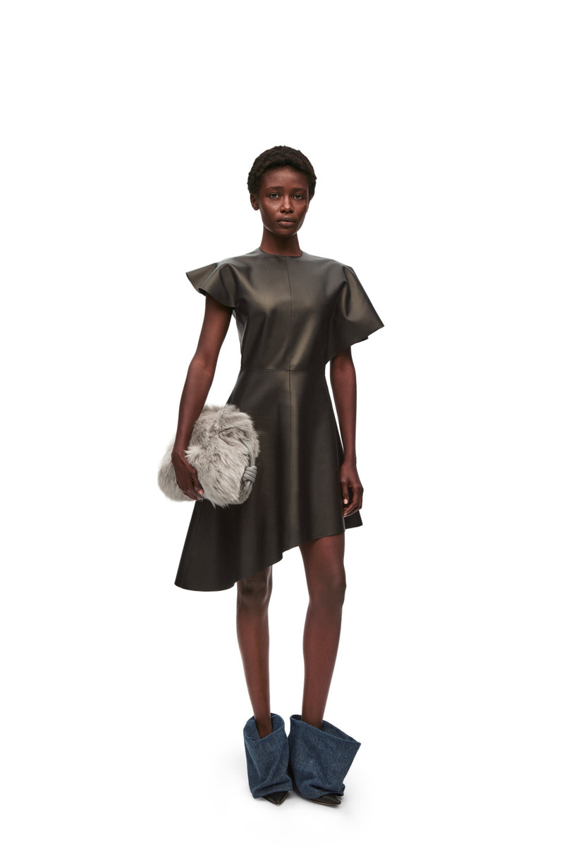 Loewe Flamenco clutch in shearling outlook