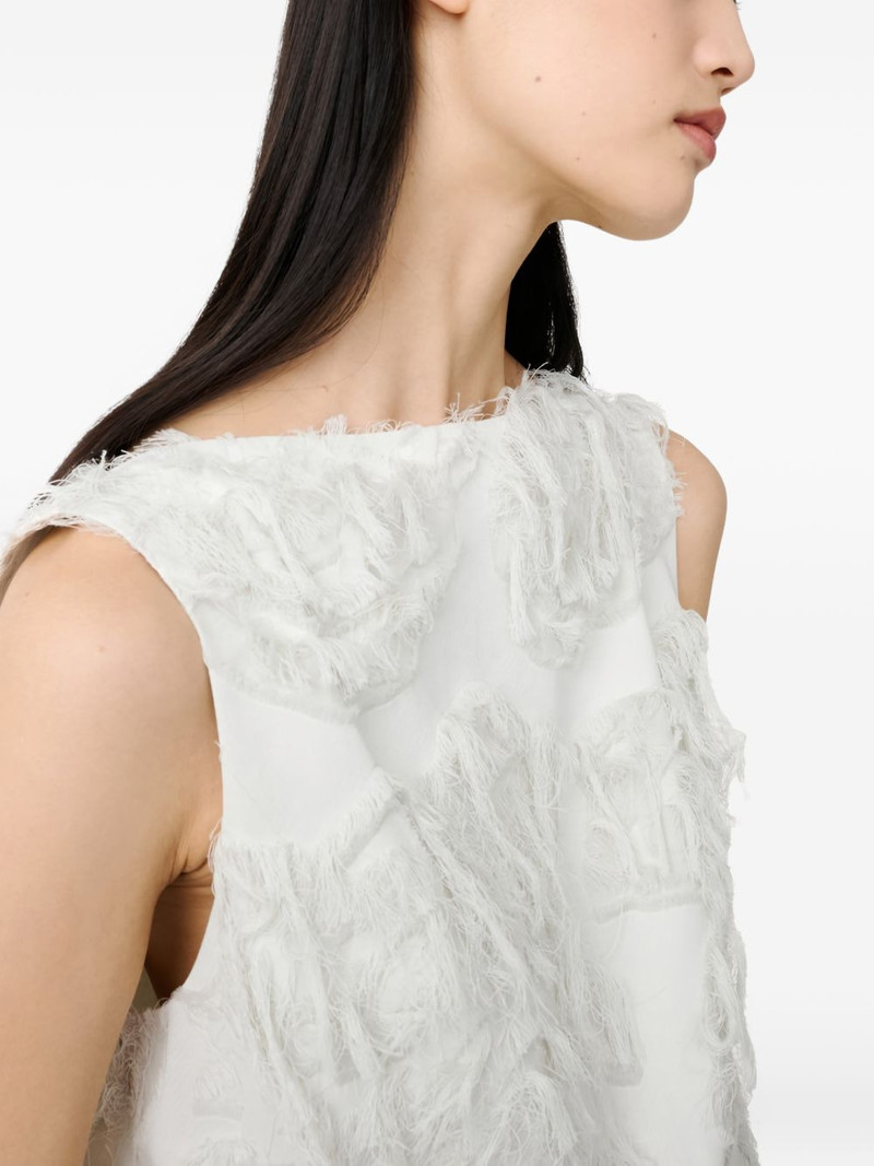 Mager fringed boat-neck top 6