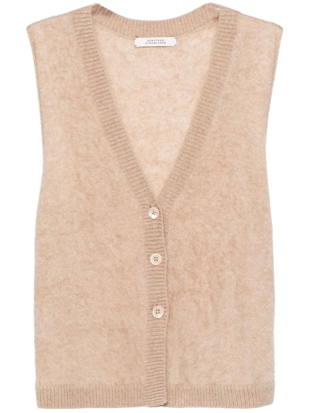 textured cashmere top - 1