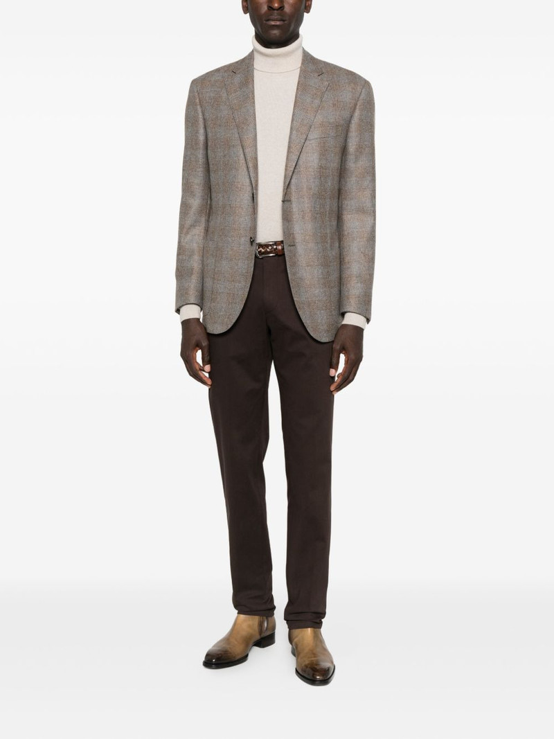 CORNELIANI checked two-button jacket outlook