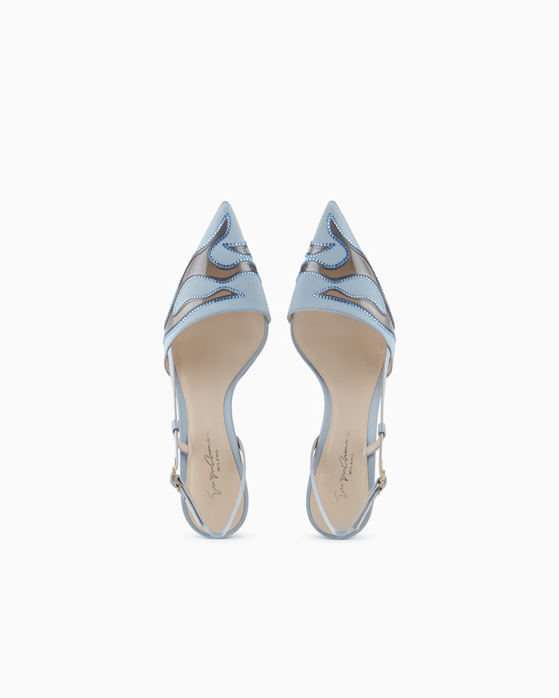 SATIN AND RHINESTONE SLINGBACKS 3