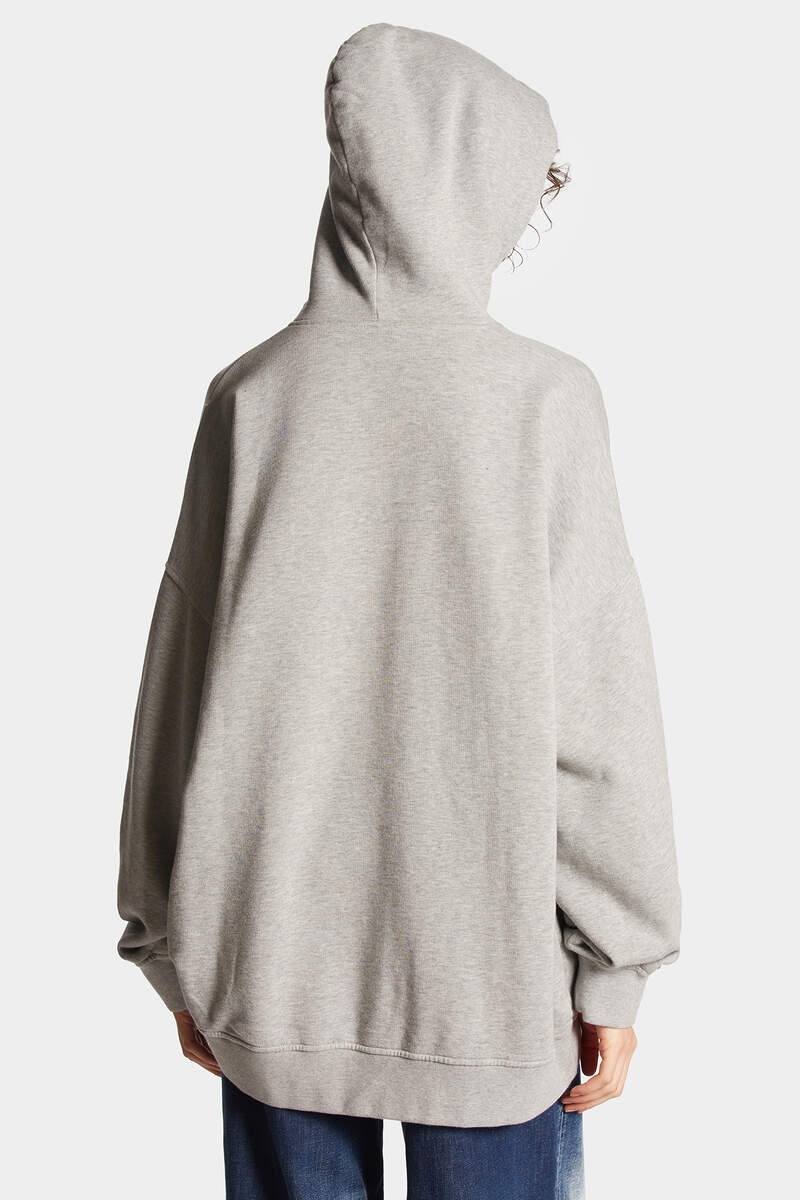 RELAXED ROUND RIB HOODIE SWEATSHIRT - 3