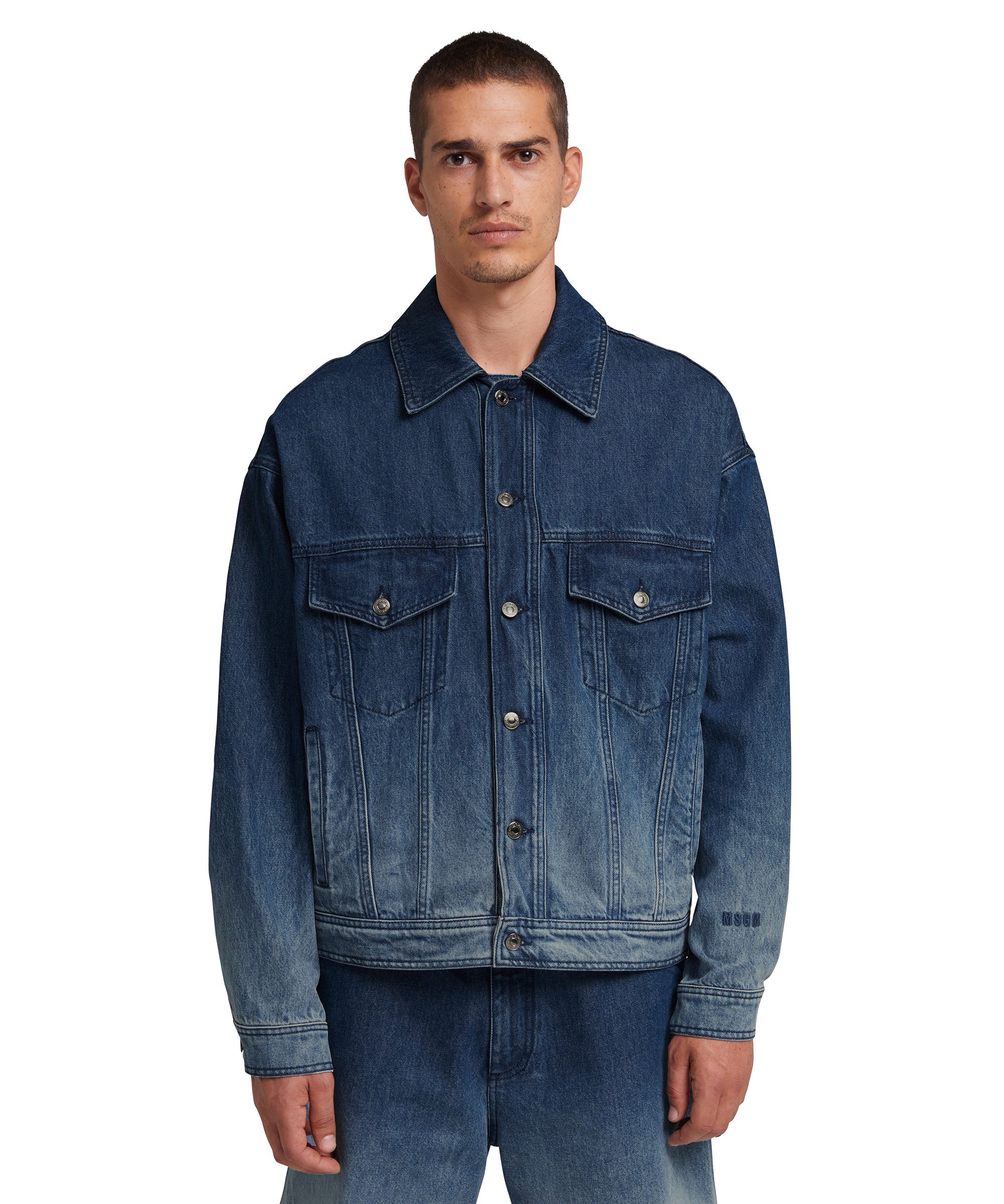 Feded denim treatment jacket - 2