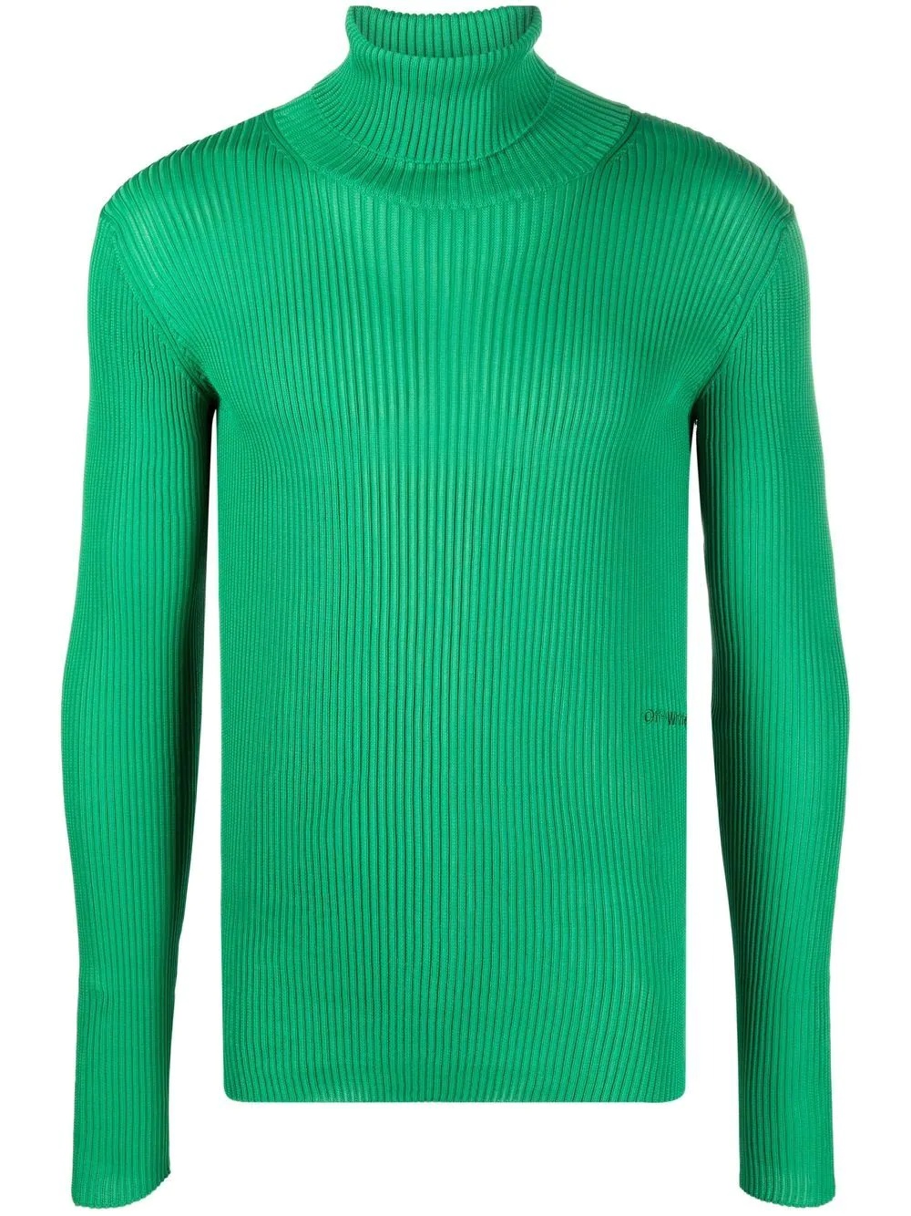 rib-knit roll neck sweater - 1