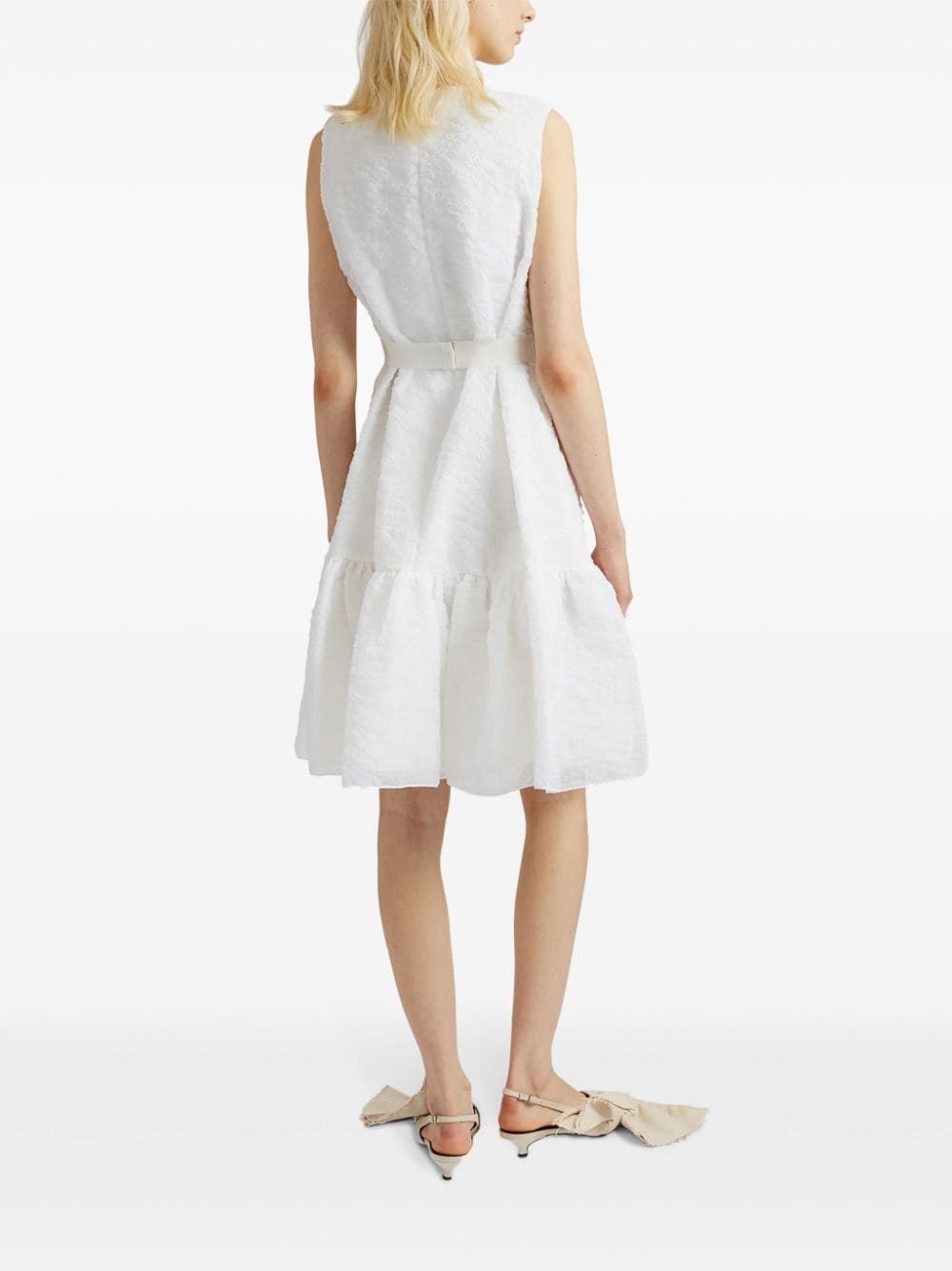 Maple organza-cloque belted dress - 4