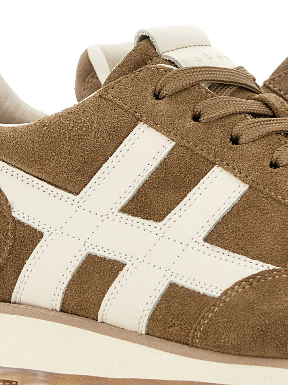 H-detail suede sneakers - 4