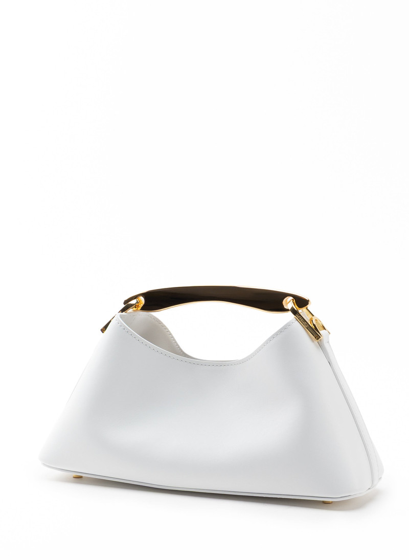 Elleme Mini Boomerang Leather White - Gold outlook