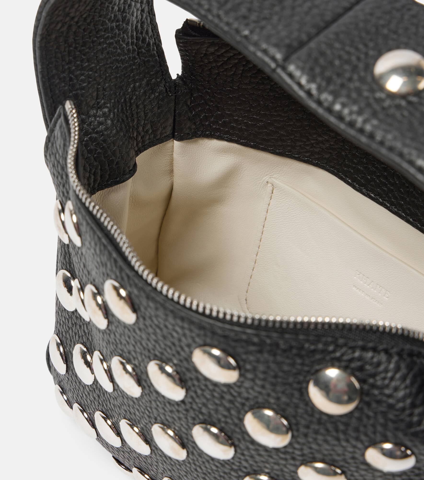 Elena Small studded leather shoulder bag - 3
