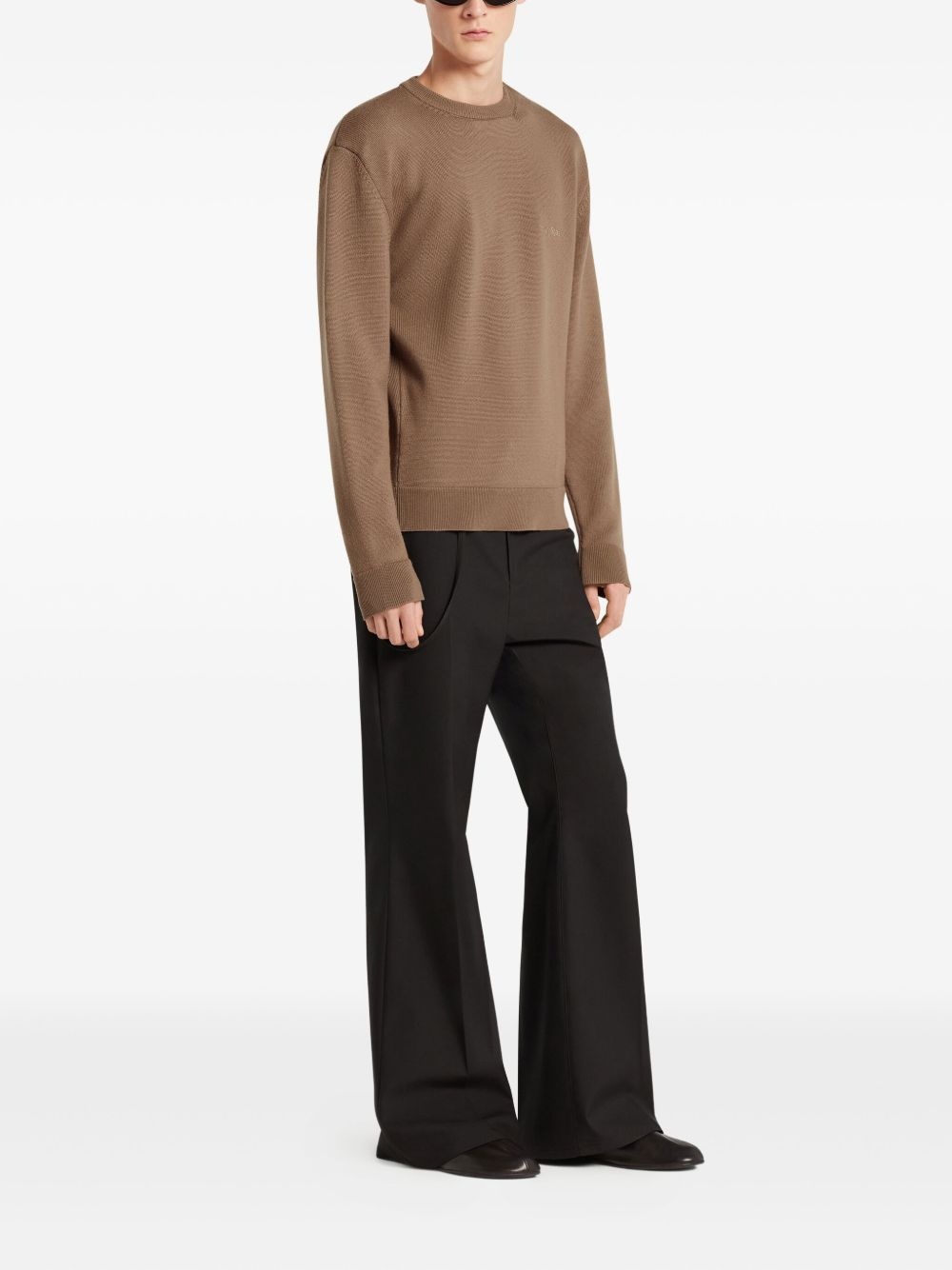 crew-neck embroidered sweatshirt - 3