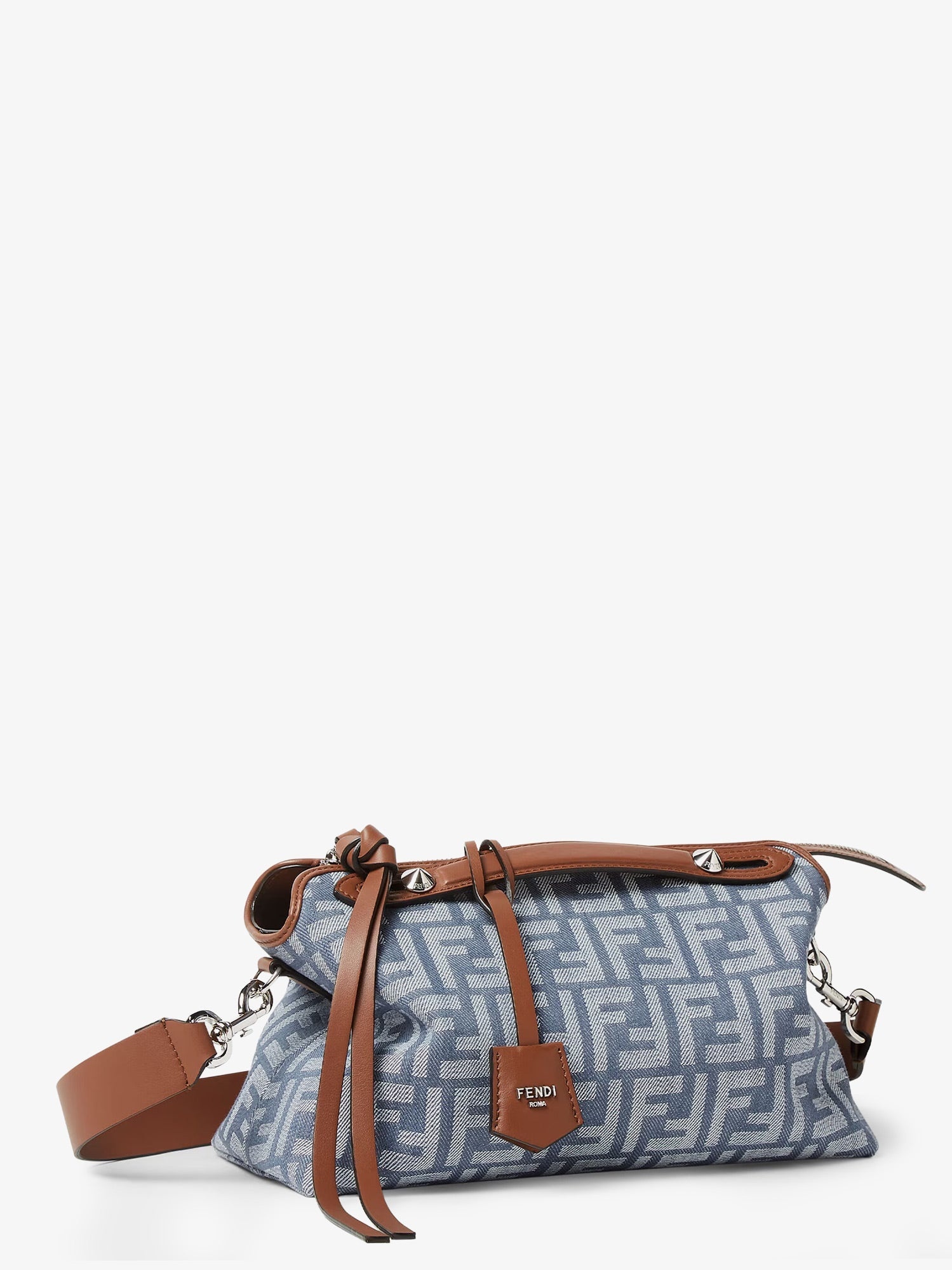 Fendi By The Way Soft Medium Ff Jacquard Denim Crossbody Bag - 3