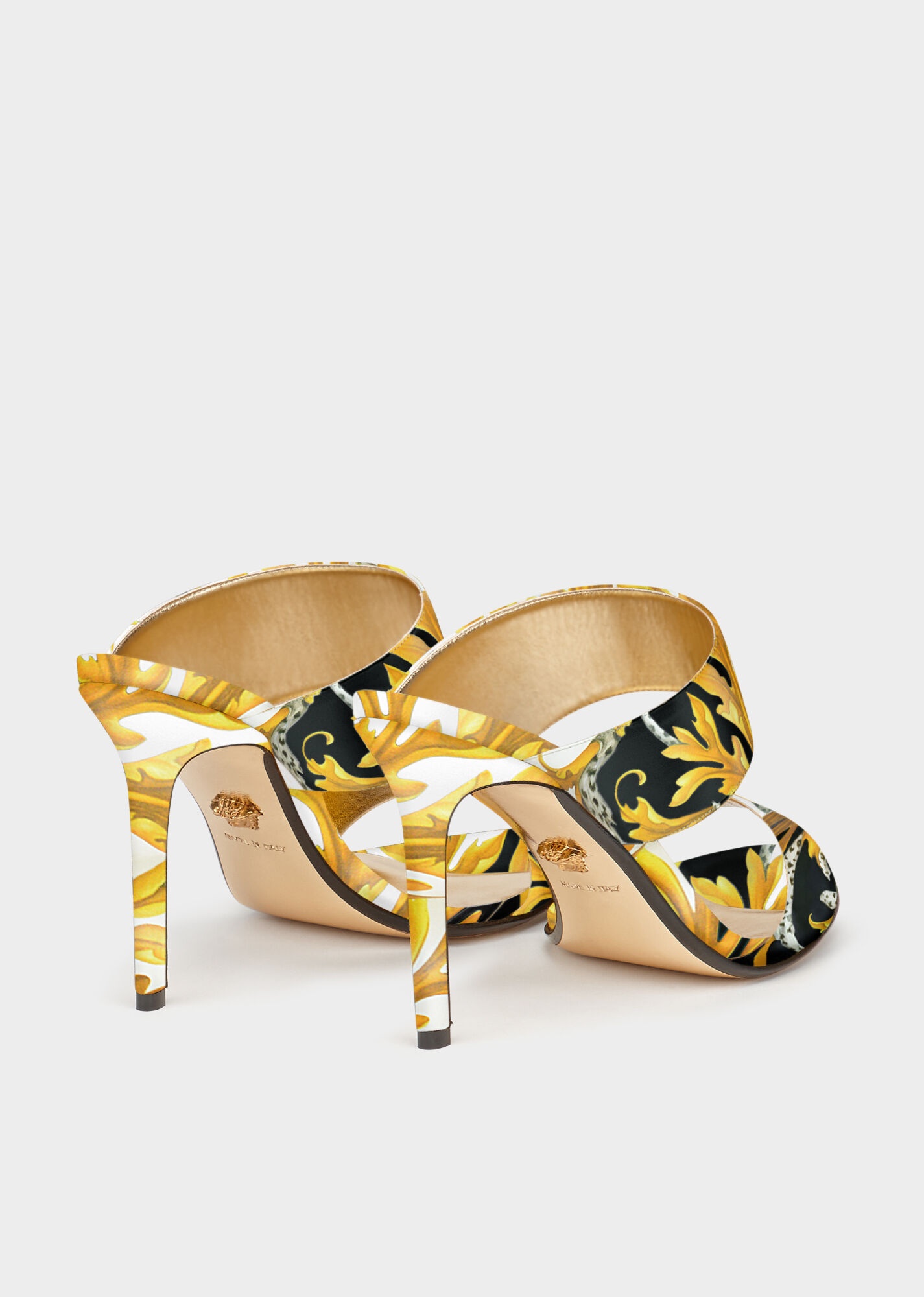 Acanthus Print Sandals - 3