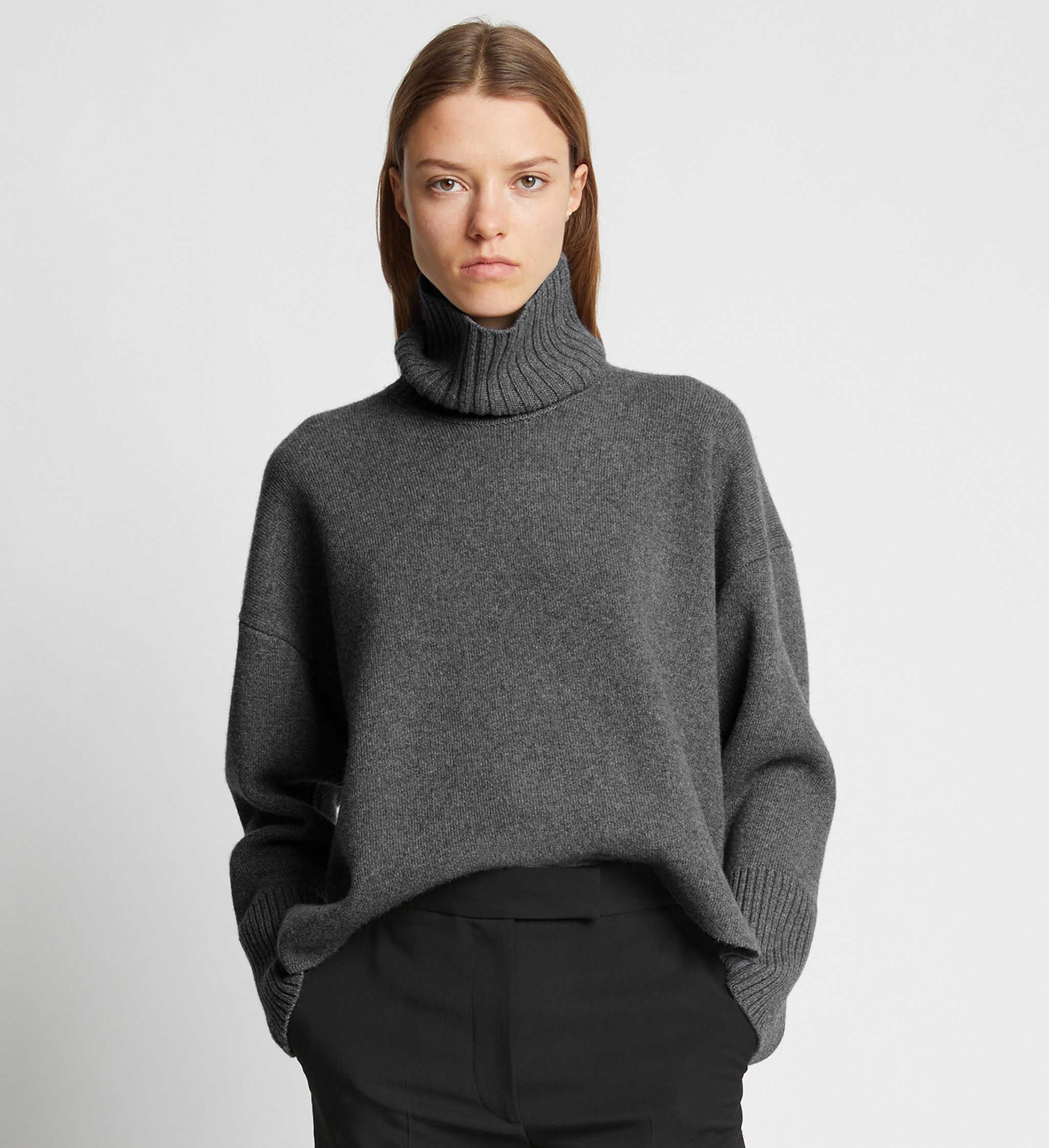 Proenza Schouler Sandra Turtleneck in Eco Doubleface Cashmere | REVERSIBLE