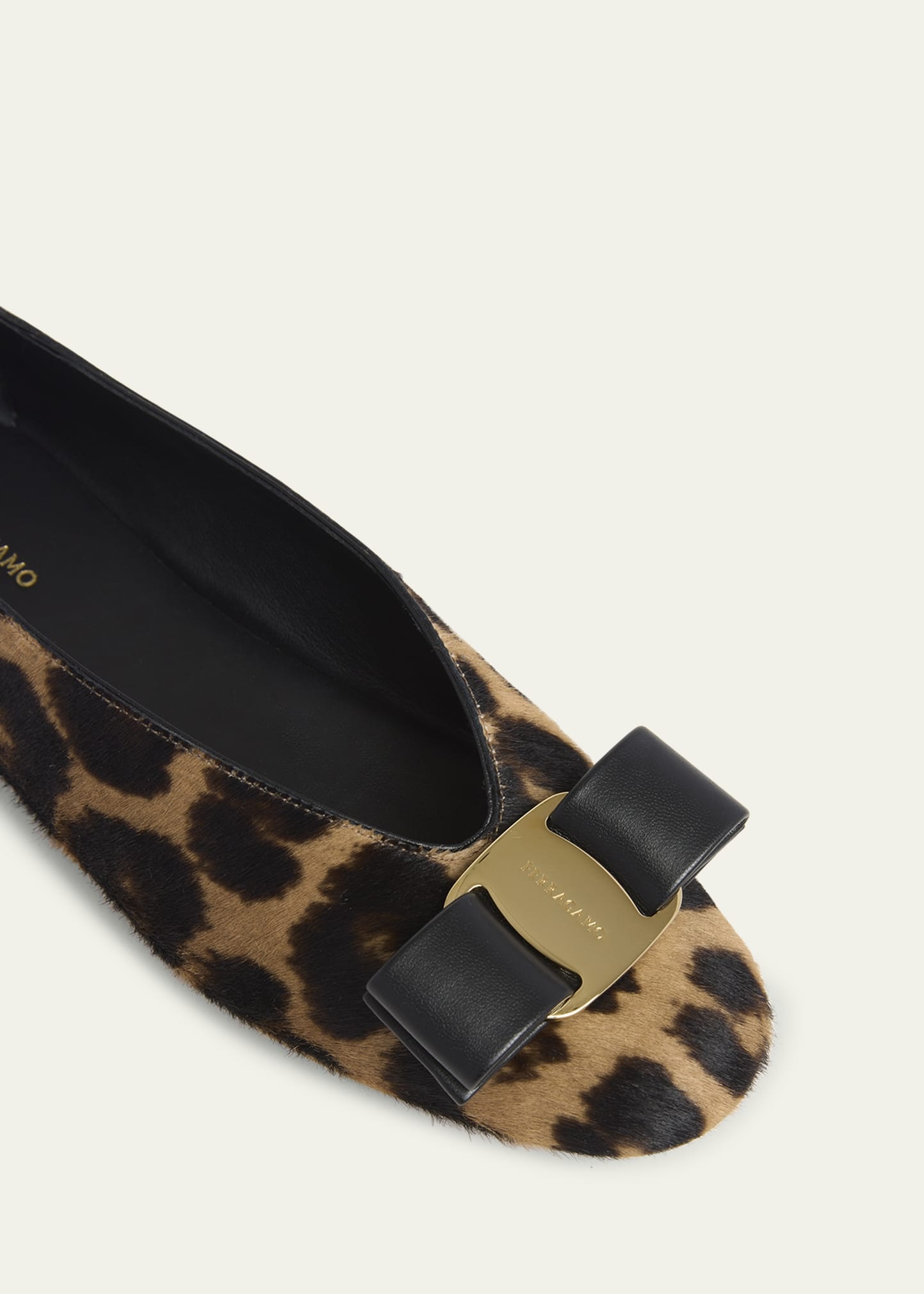 Vanna Leopard Bow Ballerina Flats - 4
