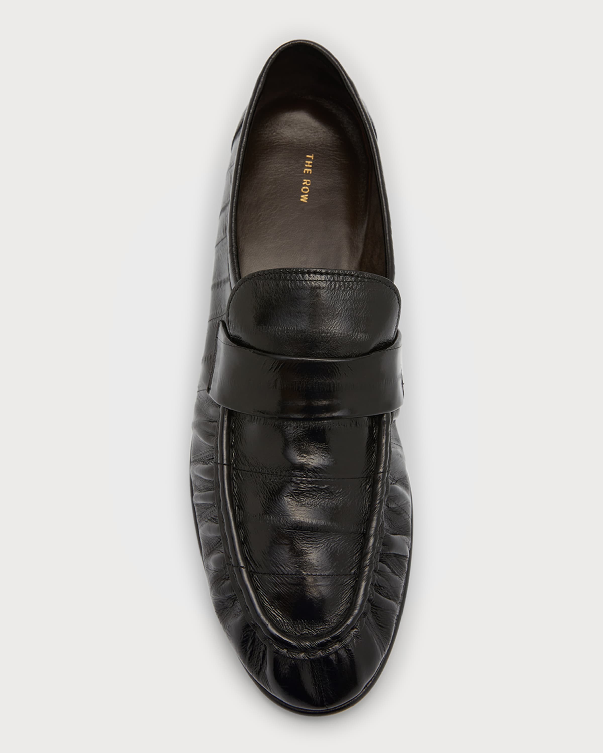 Soft Leather Flat Loafers - 5