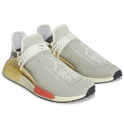 adidas Originals + Pharrell Williams Hu NMD Embroidered Primeknit Sneakers outlook