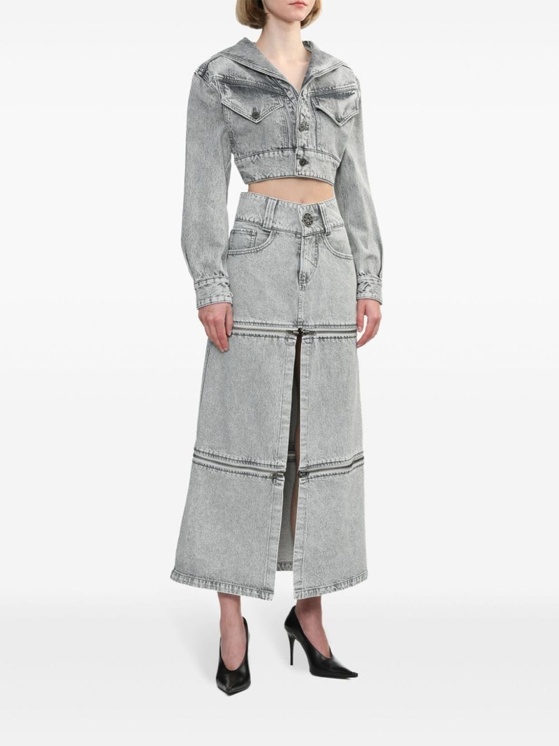 VAQUERA denim midi skirt outlook