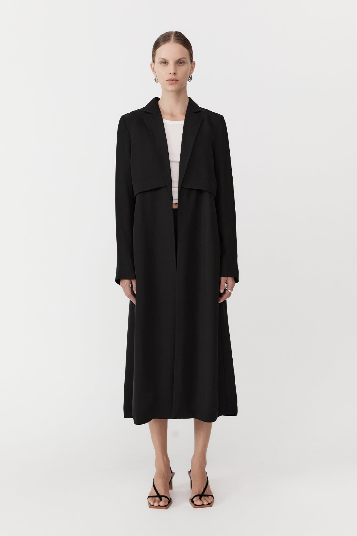 Layered Summer Trench - Black - 2