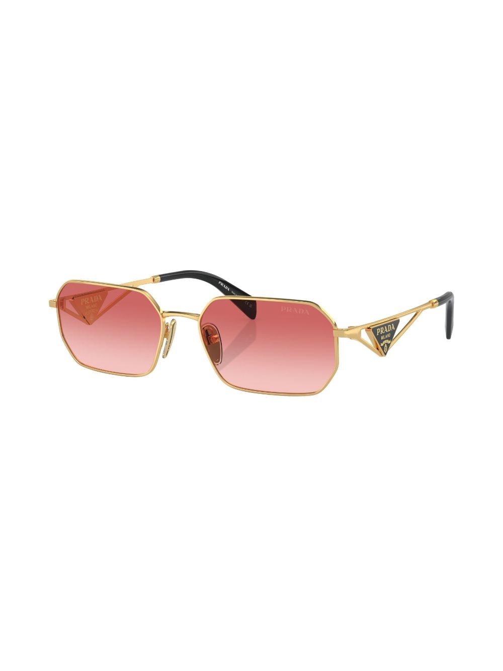 triangle-logo rectangular sunglasses - 2