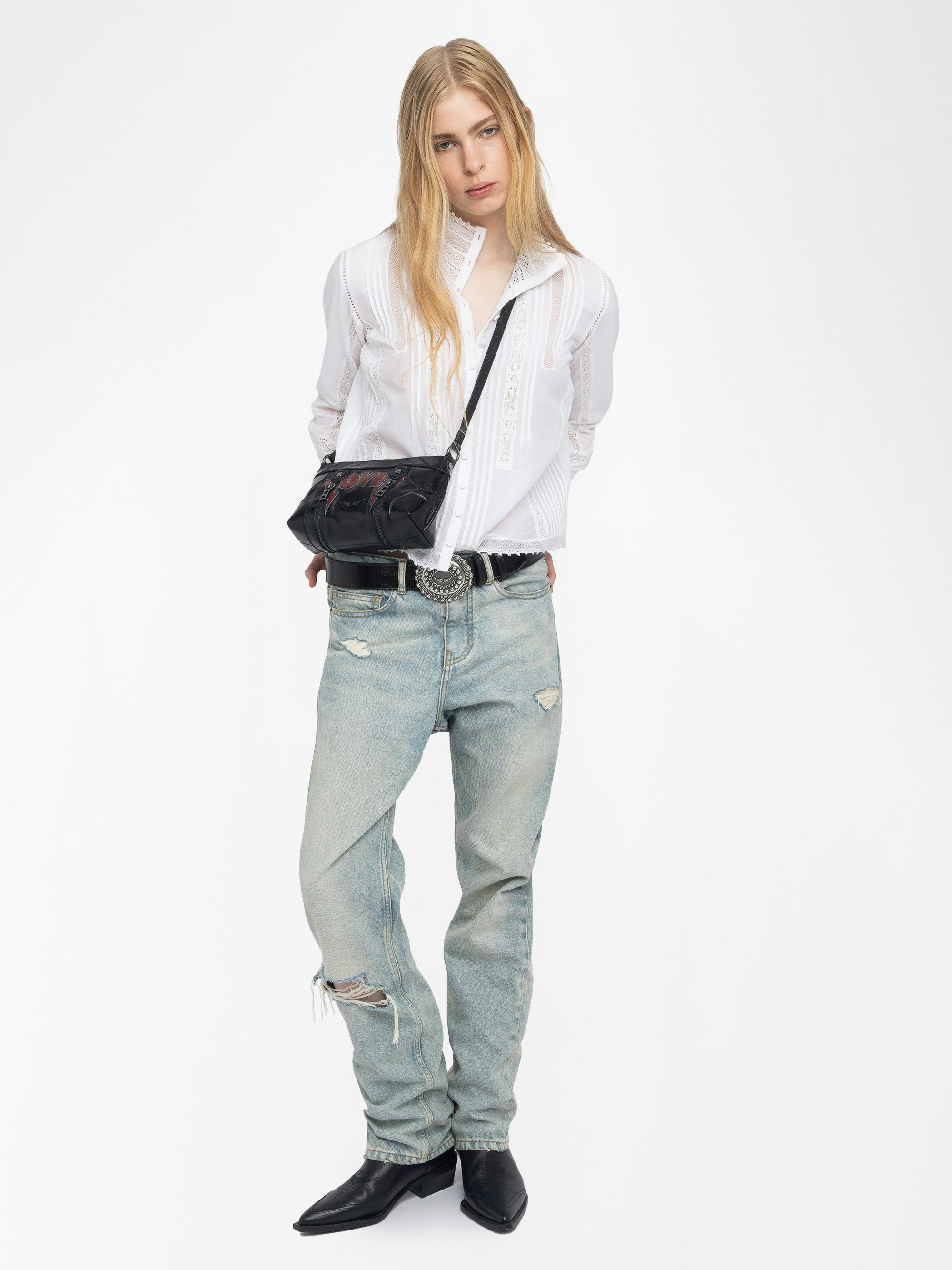 Tano White Lace Dress Shirt - 5