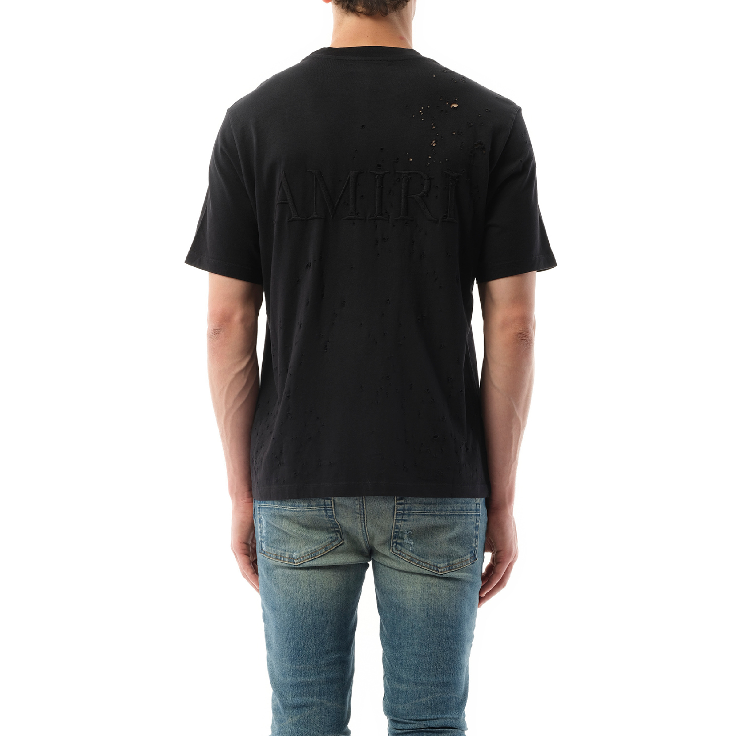 MA Shotgun Embroidered T-Shirt in Black - 6