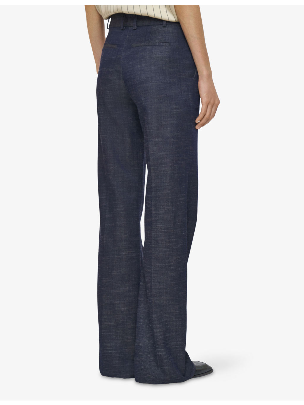 Morissey Flared-Leg Mid-Rise Wool-Blend Denim Trousers - 3