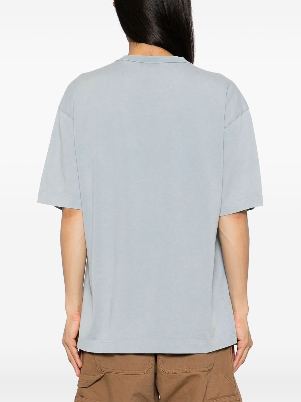 logo-print cotton T-shirt - 3