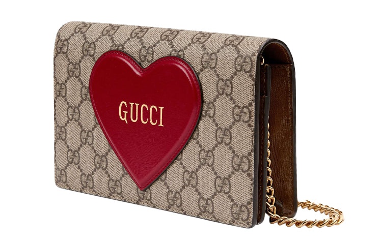 (WMNS) Gucci Logo 3D Love Canvas Chain Shoulder Messenger Bag / Red Valentine's Day limited 648948-2 - 2