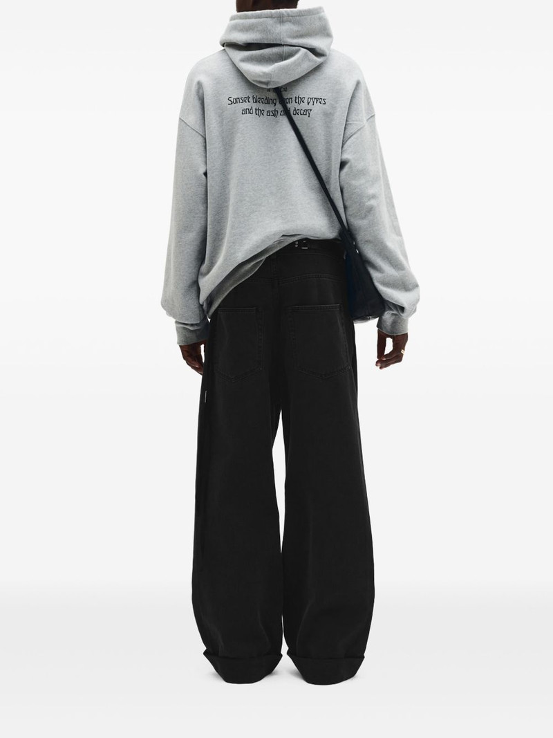 Ann Demeulemeester cotton hoodie outlook