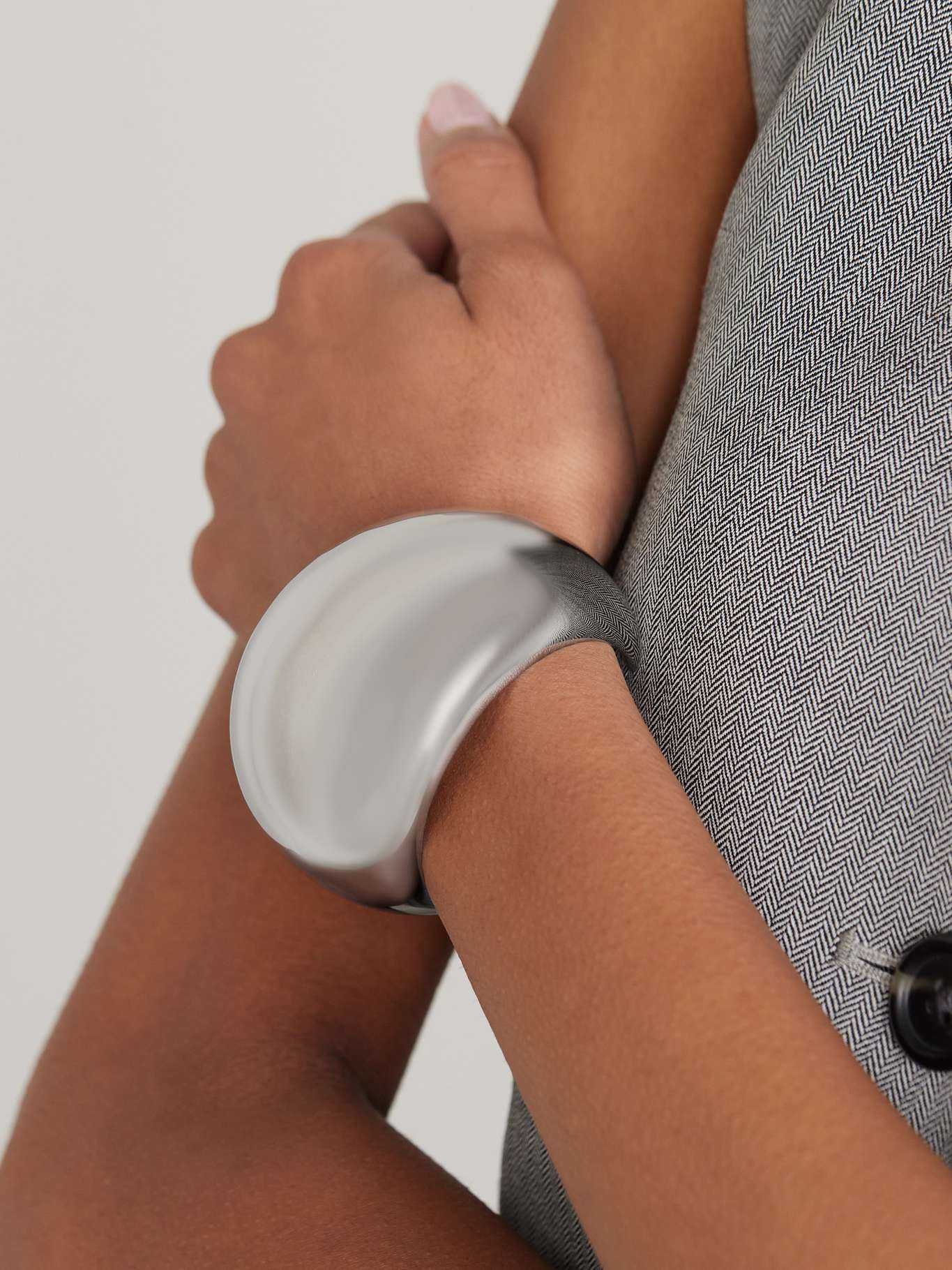 Silver-tone cuff - 2