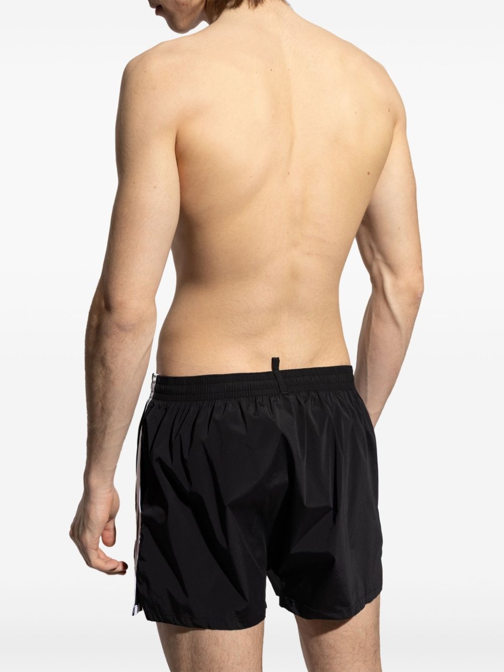 logo-embroidered swim shorts - 3