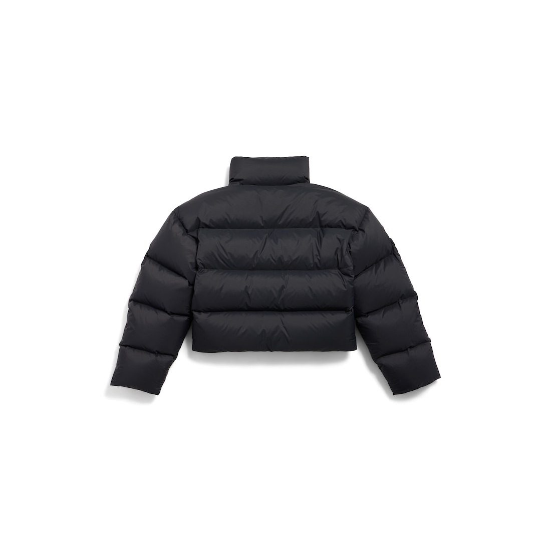 Women's Cropped Puffer in Black - 6