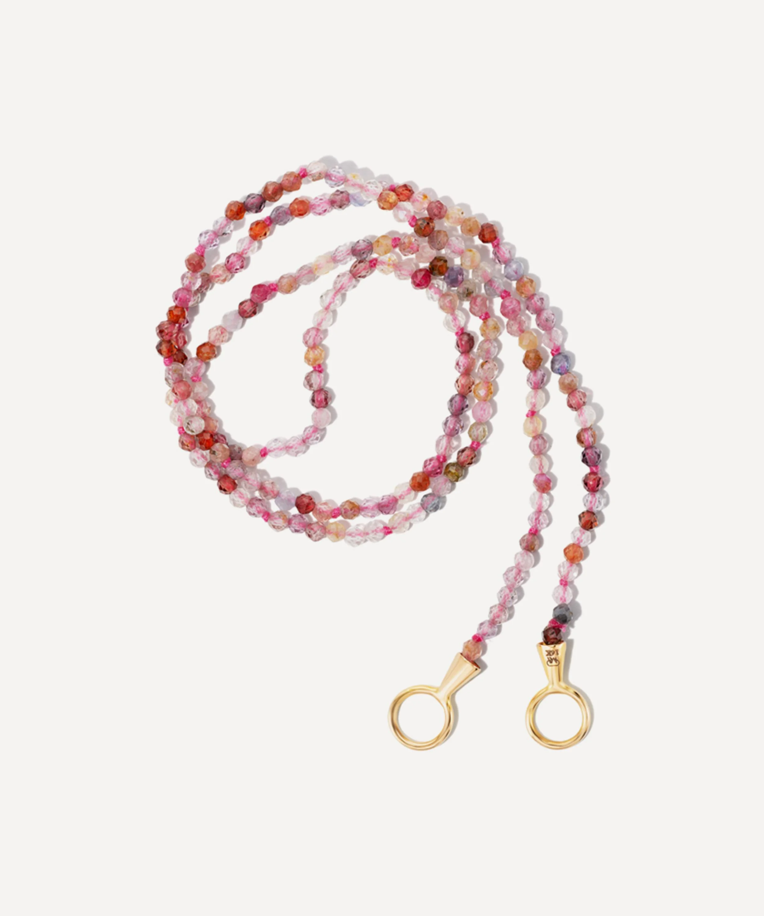 14ct Gold Itty Bitty Pink Spinel Necklace - 1
