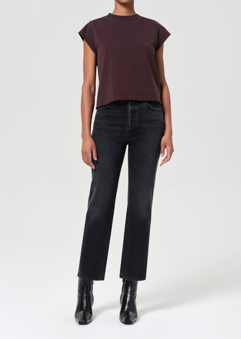 AGOLDE 90'S PINCH WAIST CROP (COMFORT STRETCH) IN RADIUS outlook