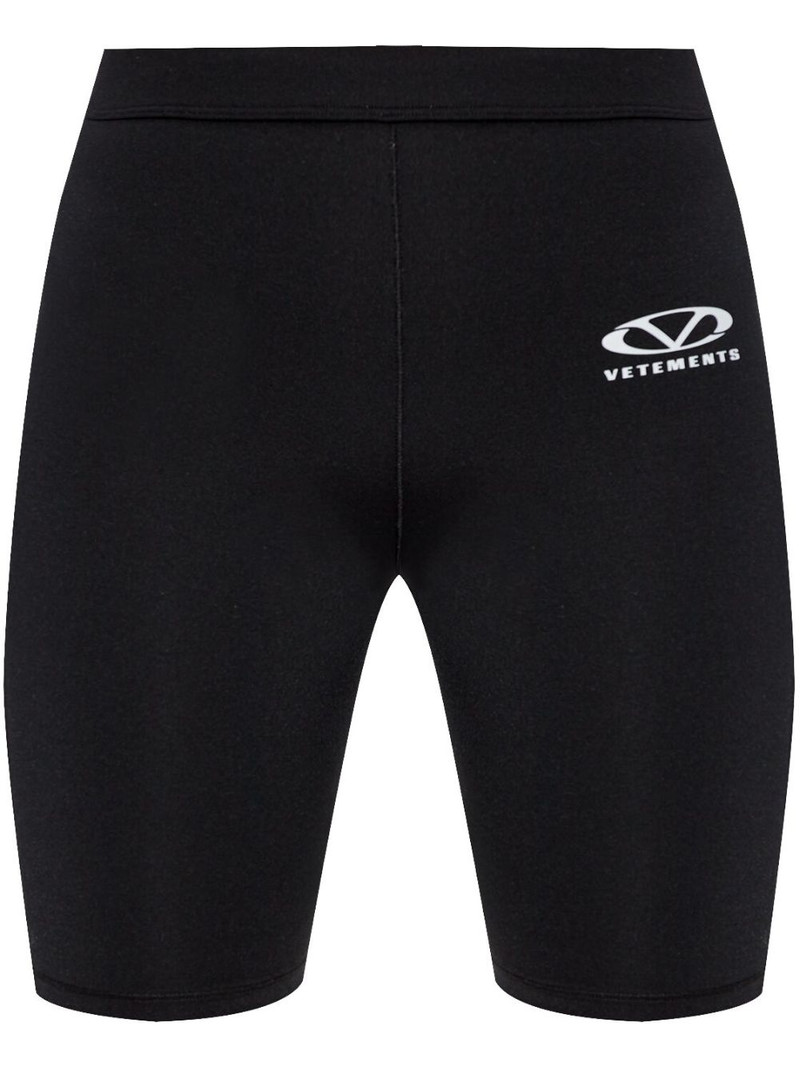logo-print track shorts 1
