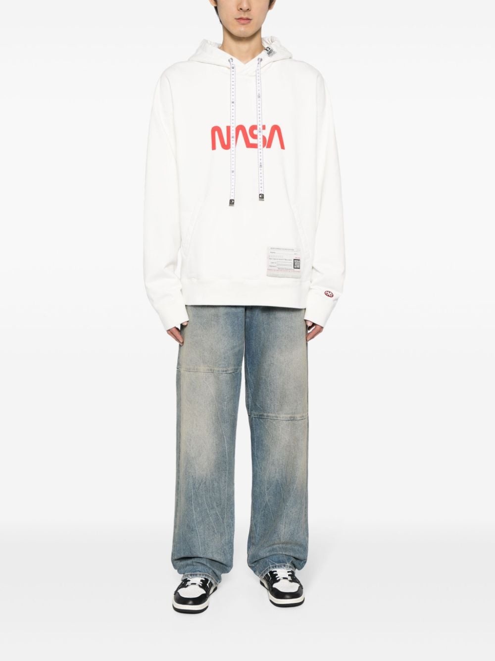 NASA-print cotton hoodie - 2