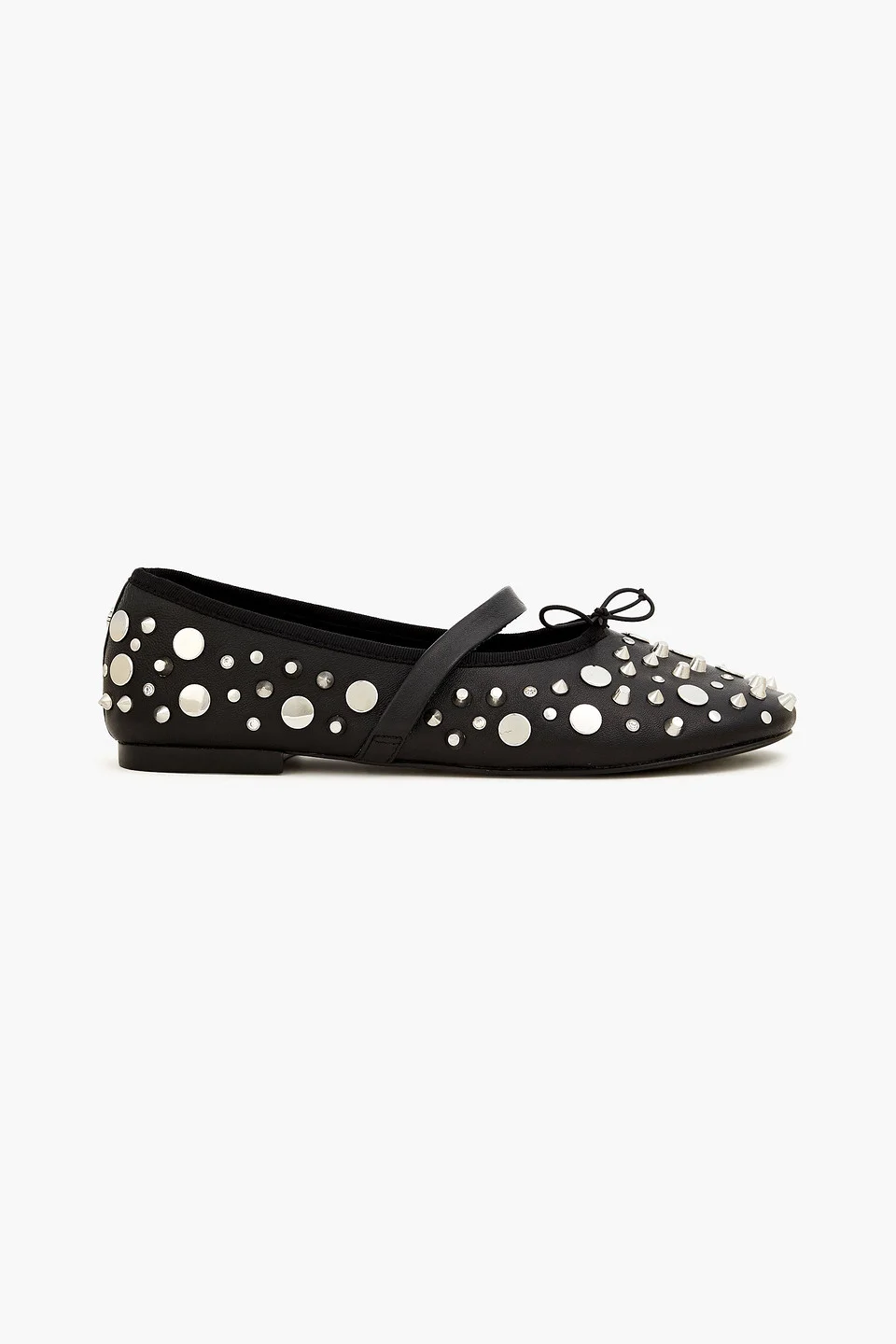 Embellished leather Mary Jane flats - 1