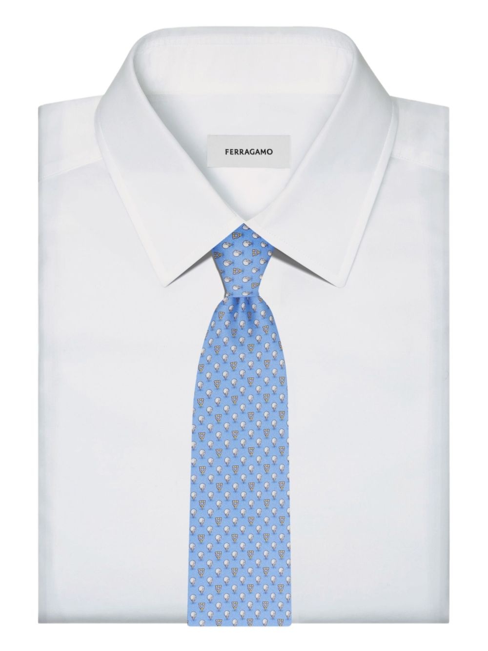 Gancini-print tie - 4