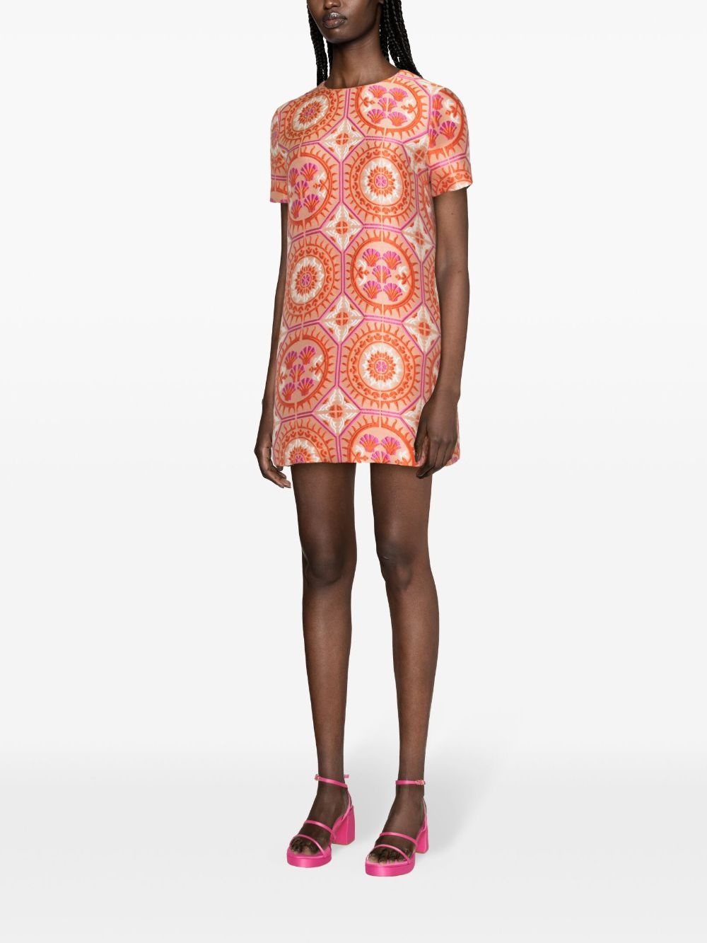 Swing patterned-jacquard minidress - 3