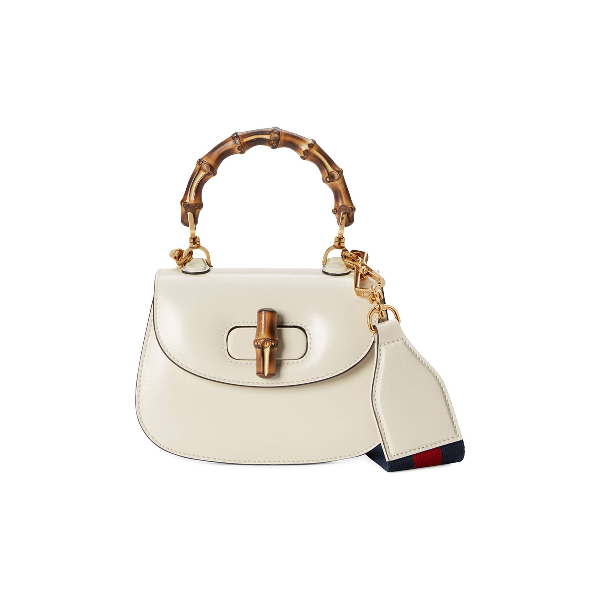 Gucci Bamboo 1947 Mini Top Handle Bag 'White' - 1