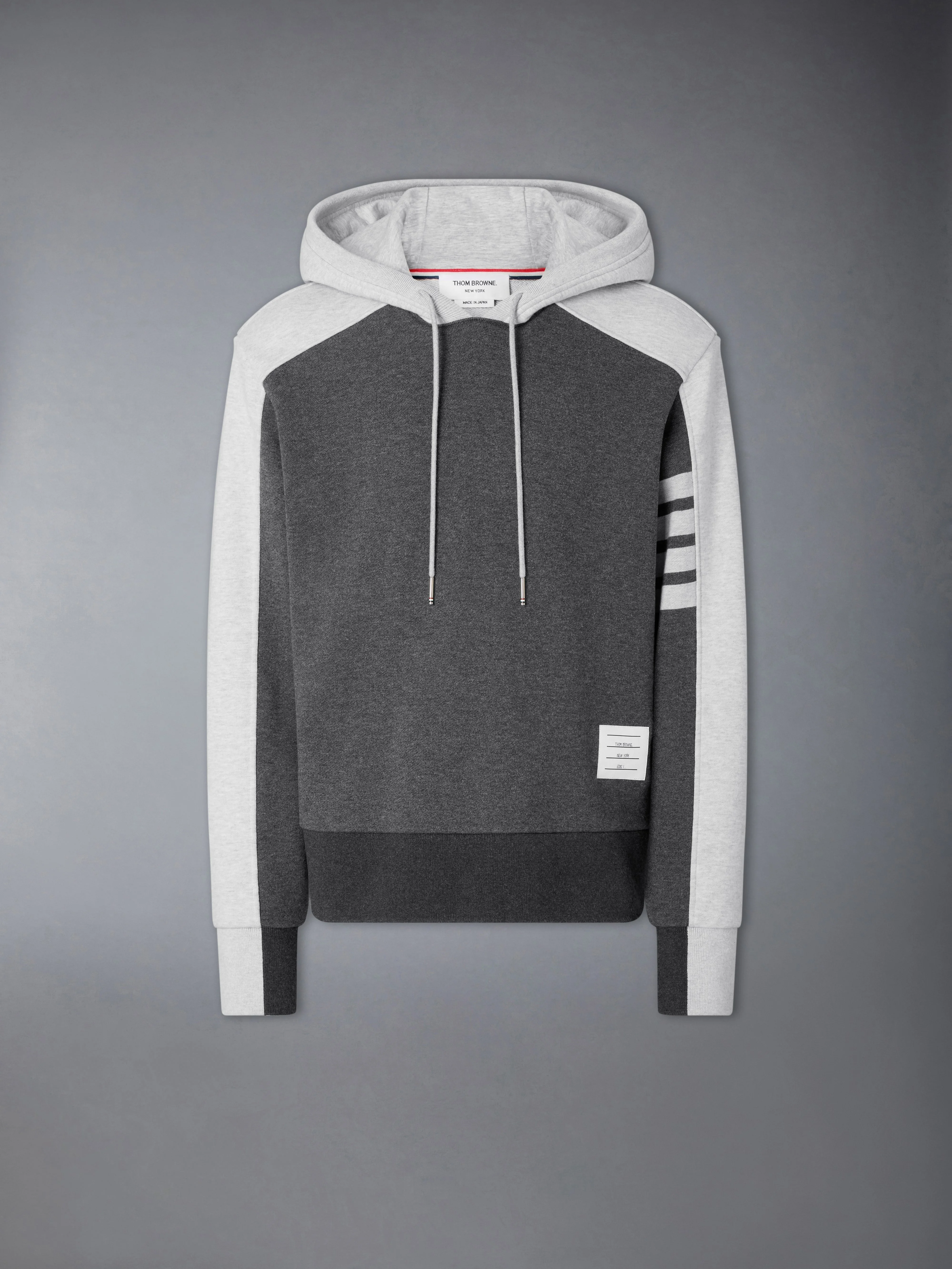 LOOPBACK 4-BAR COLORBLOCK HOODIE - 1