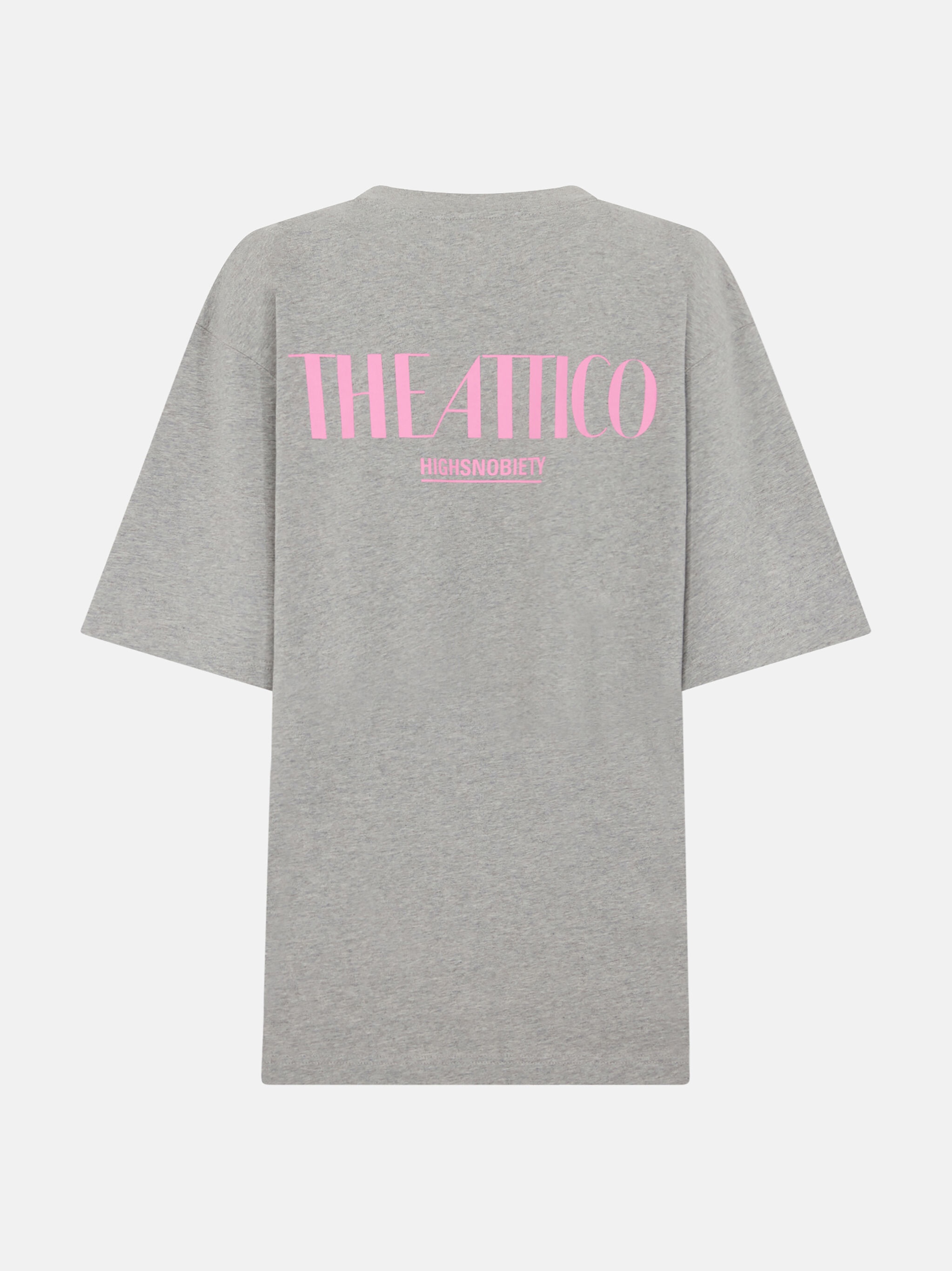 THE ATTICO X HIGHSNOBIETY MÈLANGE GREY T-SHIRT - 8