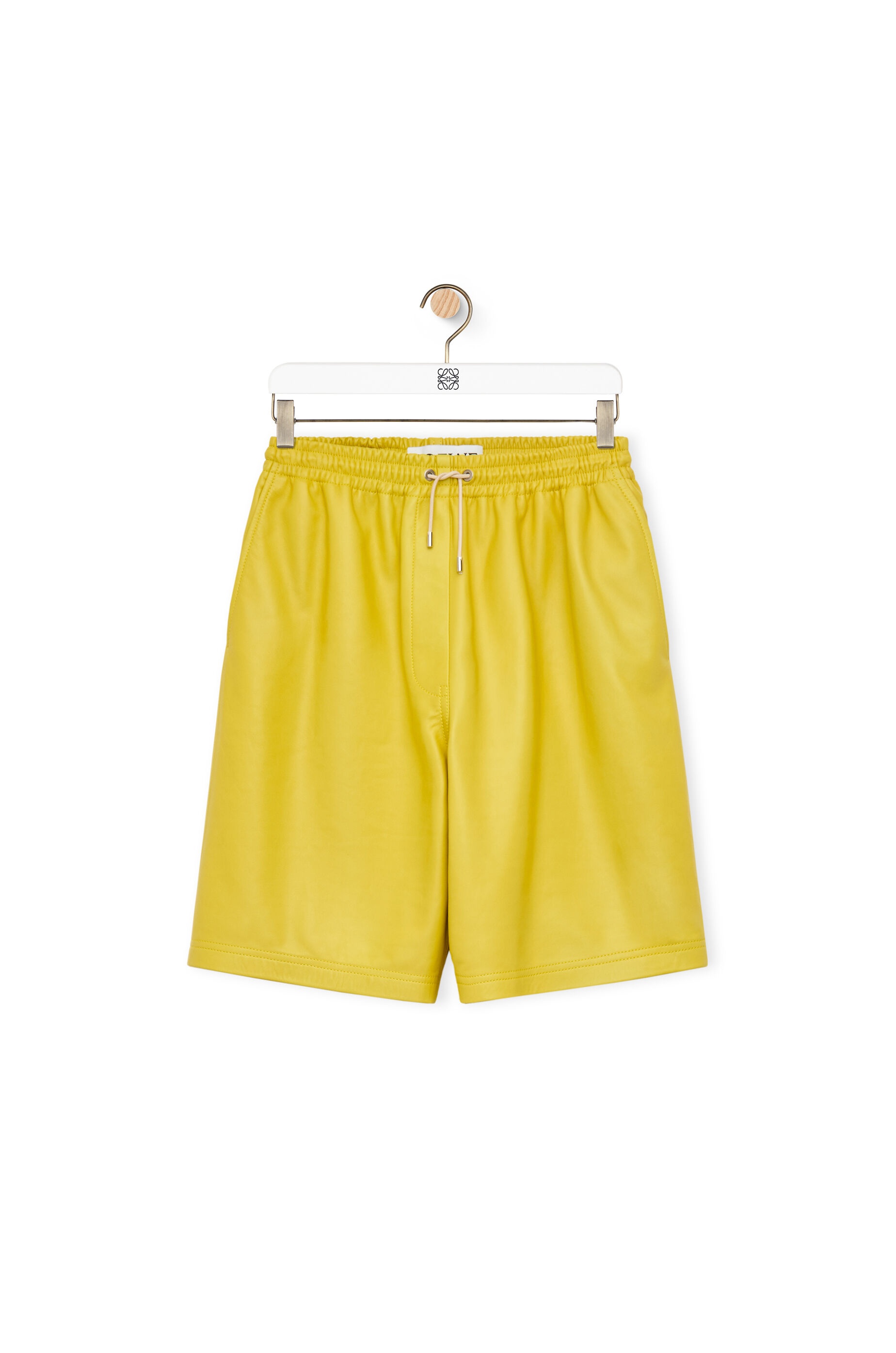 Drawstring shorts in nappa - 1