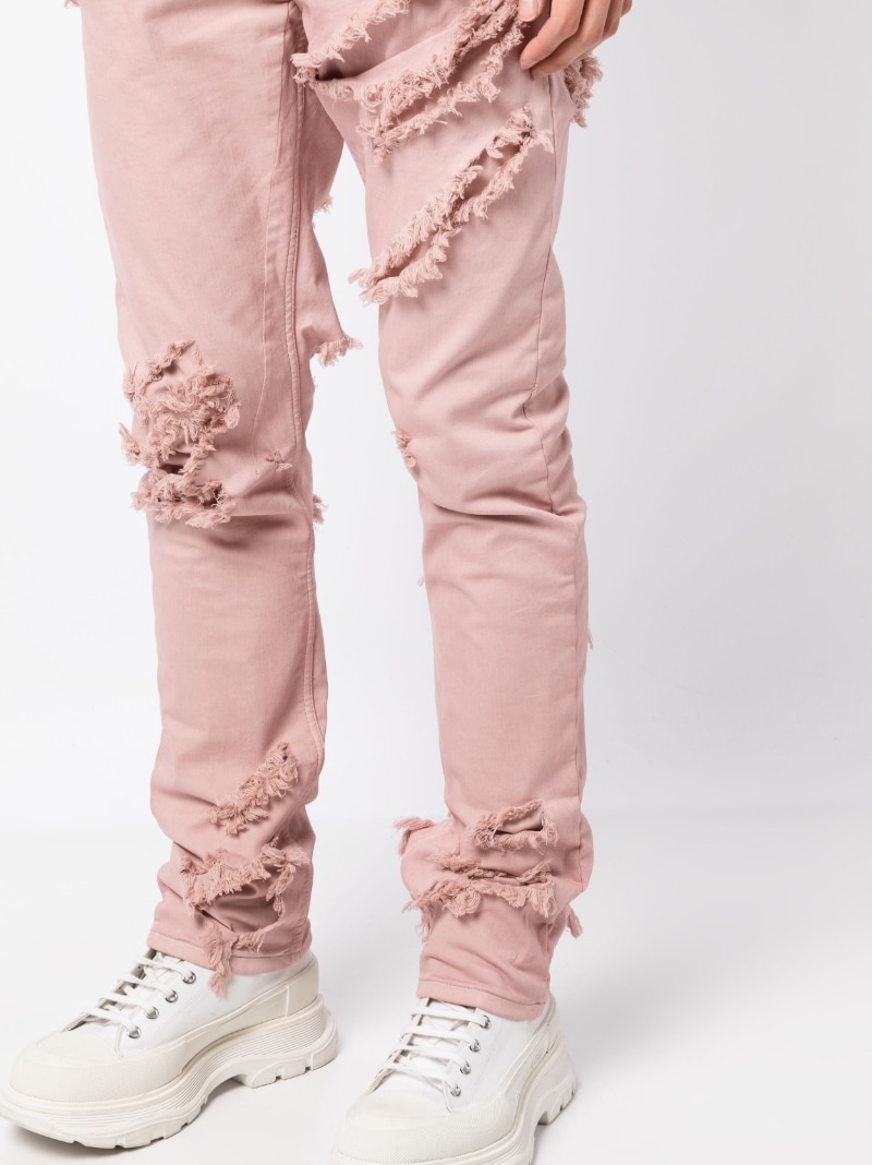 distressed skinny-fit jeans - 5