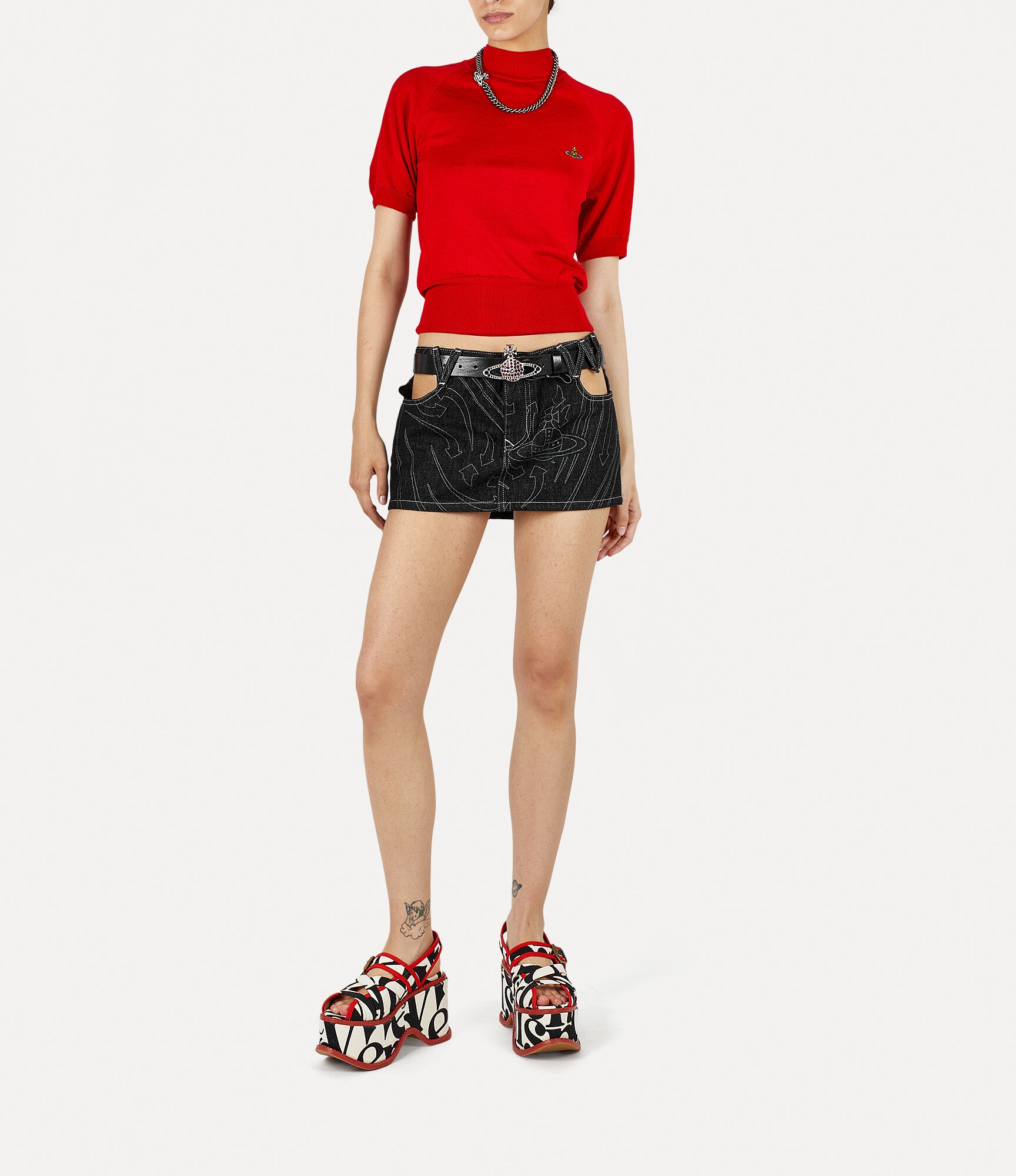 Vivienne Westwood｜SKIRTS (CUT OUT FOAM SKIRT (19030013 Vivienne Westwood CUT OUT FOAM SKIRT | REVERSIBLE